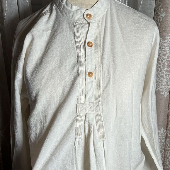 FOLKLORICO Men’s 100% Cotton Long Sleeve Shirt – Size M/L - Picture 2 of 6